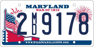 MD license plate 2MD9178