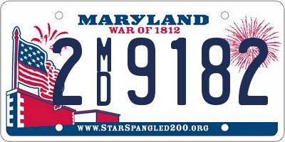 MD license plate 2MD9182