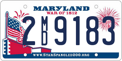 MD license plate 2MD9183