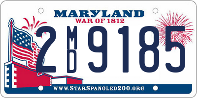 MD license plate 2MD9185