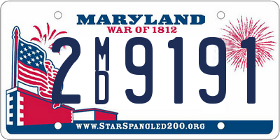 MD license plate 2MD9191