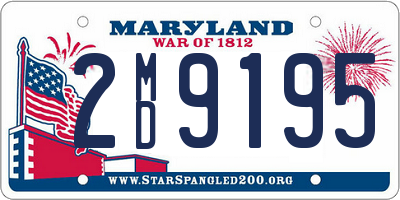 MD license plate 2MD9195