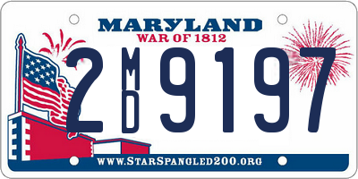 MD license plate 2MD9197