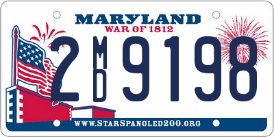 MD license plate 2MD9198