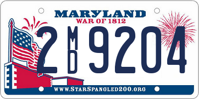 MD license plate 2MD9204