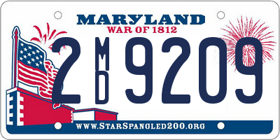 MD license plate 2MD9209