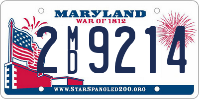 MD license plate 2MD9214