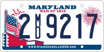 MD license plate 2MD9217