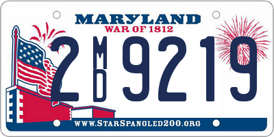 MD license plate 2MD9219