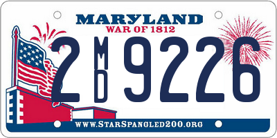 MD license plate 2MD9226