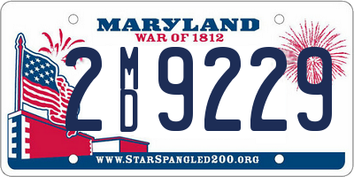 MD license plate 2MD9229