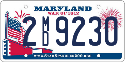 MD license plate 2MD9230