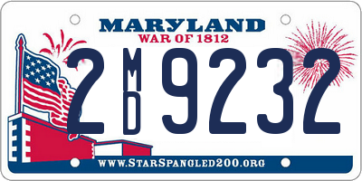 MD license plate 2MD9232