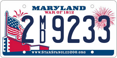 MD license plate 2MD9233