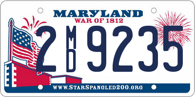 MD license plate 2MD9235