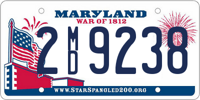 MD license plate 2MD9238