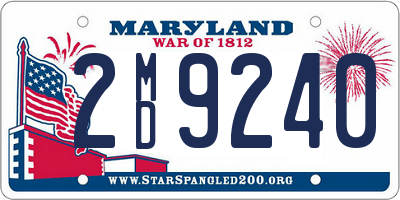 MD license plate 2MD9240