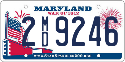 MD license plate 2MD9246