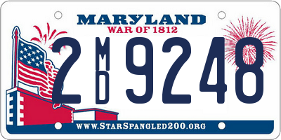 MD license plate 2MD9248