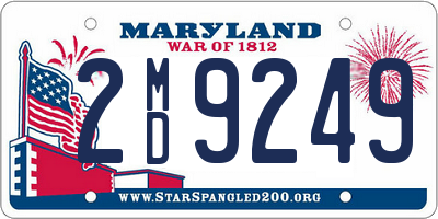 MD license plate 2MD9249