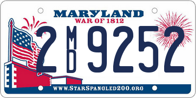 MD license plate 2MD9252