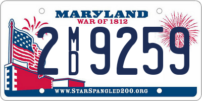 MD license plate 2MD9259