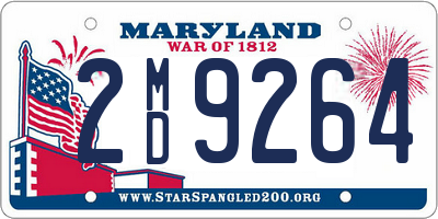 MD license plate 2MD9264