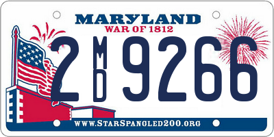 MD license plate 2MD9266