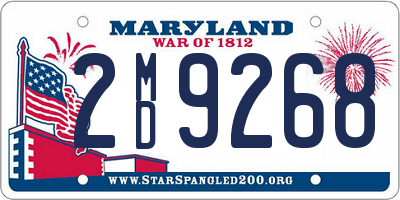 MD license plate 2MD9268