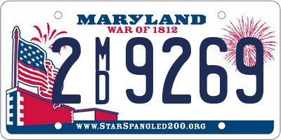 MD license plate 2MD9269