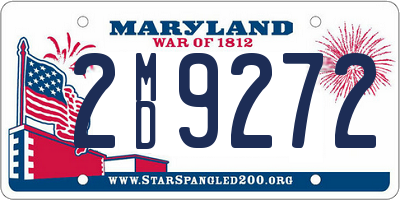 MD license plate 2MD9272