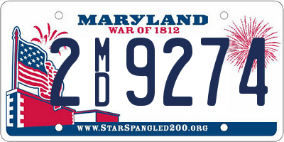 MD license plate 2MD9274