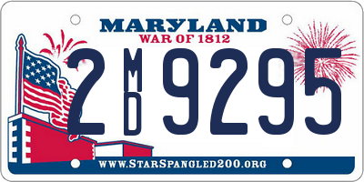 MD license plate 2MD9295