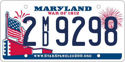 MD license plate 2MD9298