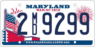 MD license plate 2MD9299