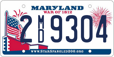 MD license plate 2MD9304