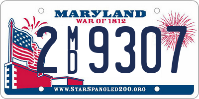 MD license plate 2MD9307