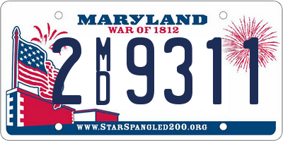 MD license plate 2MD9311