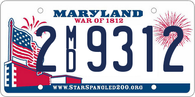 MD license plate 2MD9312