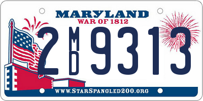 MD license plate 2MD9313