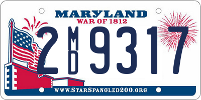 MD license plate 2MD9317