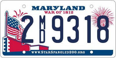 MD license plate 2MD9318