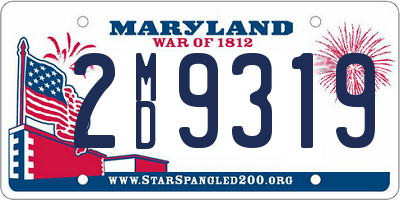 MD license plate 2MD9319