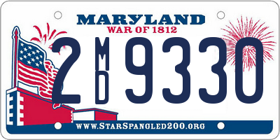 MD license plate 2MD9330