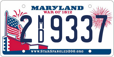 MD license plate 2MD9337