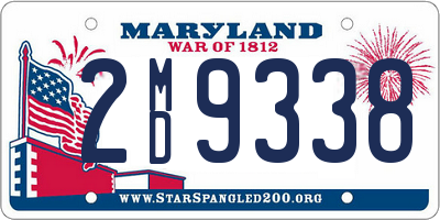 MD license plate 2MD9338