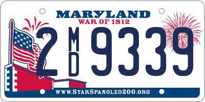 MD license plate 2MD9339