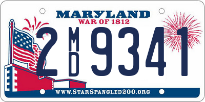 MD license plate 2MD9341