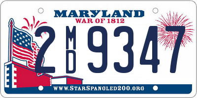 MD license plate 2MD9347