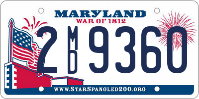 MD license plate 2MD9360